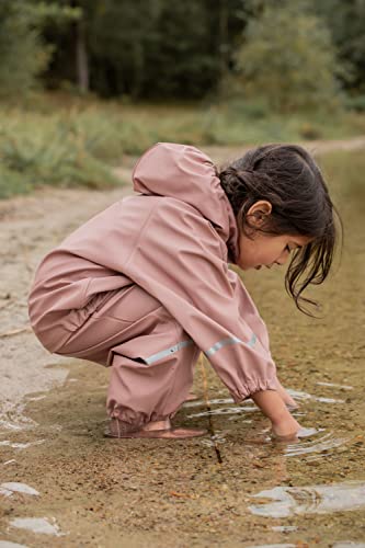 Image of CeLaVi European Kids Rain, Mud and Snow Suit for Boys Girls with Detachable Hood, Waterproof 2 Pcs Rain Set or Onepiece
