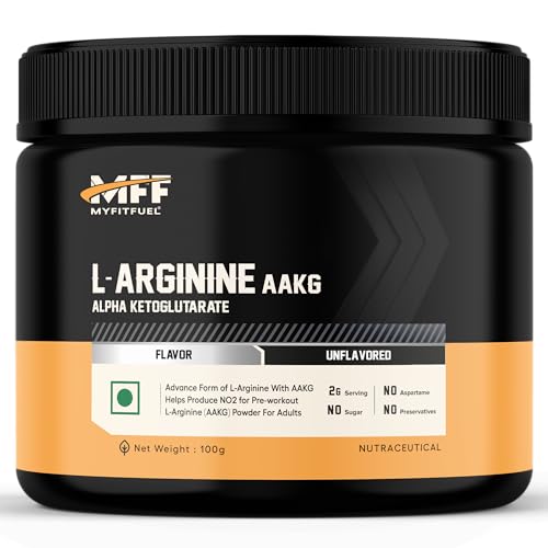 Image of MyFitFuel L Arginine Alpha-Ketoglutarate (AAKG) Pre Workout Powder | 100gm (Unflavoured)