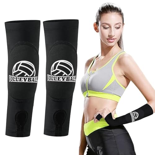 GIUSOBG Protector de Brazo de Voleibol, Protector del Antebrazo, Brazaletes Deportivos para Niños, Puños de Compresión del Antebrazo, Calentadores de Voleibol, Voleibol Elástico