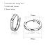 Carleen Created Diamond Hoop Earrings 925 Sterling Silver Channel Setting Round White Cubic Zirconia Huggie Birthday Gifts for Women Diameter 18mm / 0.71