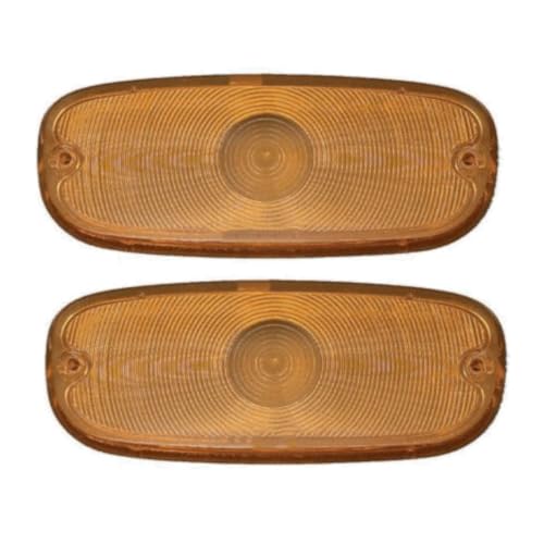 Muztaga for Chevy for Truck 1958 Truck Amber Park Light Lamp/Turn Signal Lenses Strict QC&Fitment Tested