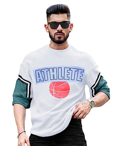 T-shirt surdimensionné coton homme EYEBOGLER tee-shirt oversize manches courtes col rond confortable