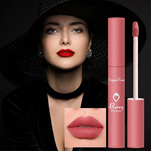 Clzoud Lip Gloss Does Not Stick To The Cup And Is Not Easy To Fade. Waterproof Lip Glaze Lipstick Modifies The Skin Color Fresh Sugar Rose Lip Balm (G, One Size) #TOP4