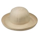 Wallaroo Hat Company Women’s Sydney Sun Hat – Lightweight, Packable, Modern Style, Designed in Australia, Ivory