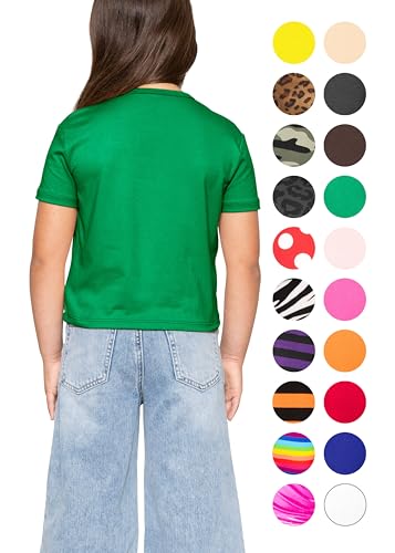 Image of Girls Long Sleeve Shirts | Soft Crew Neck Top | Short Sleeve | Long Sleeve Shirt Girls Size 2T - 16