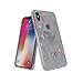 Produktbild adidas Originals kompatibel mit Apple iPhone XS Hülle Durchsichtige Handyhülle Ultraleicht TPU, Clear Case Klar mit Buntem Blumendruck auch kompatibel mit Apple iPhone X - Transparent