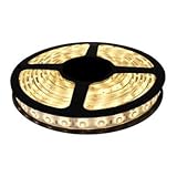 Fita LED 5050 BRANCO QUENTE Rolo 5m com fonte 12V 5A