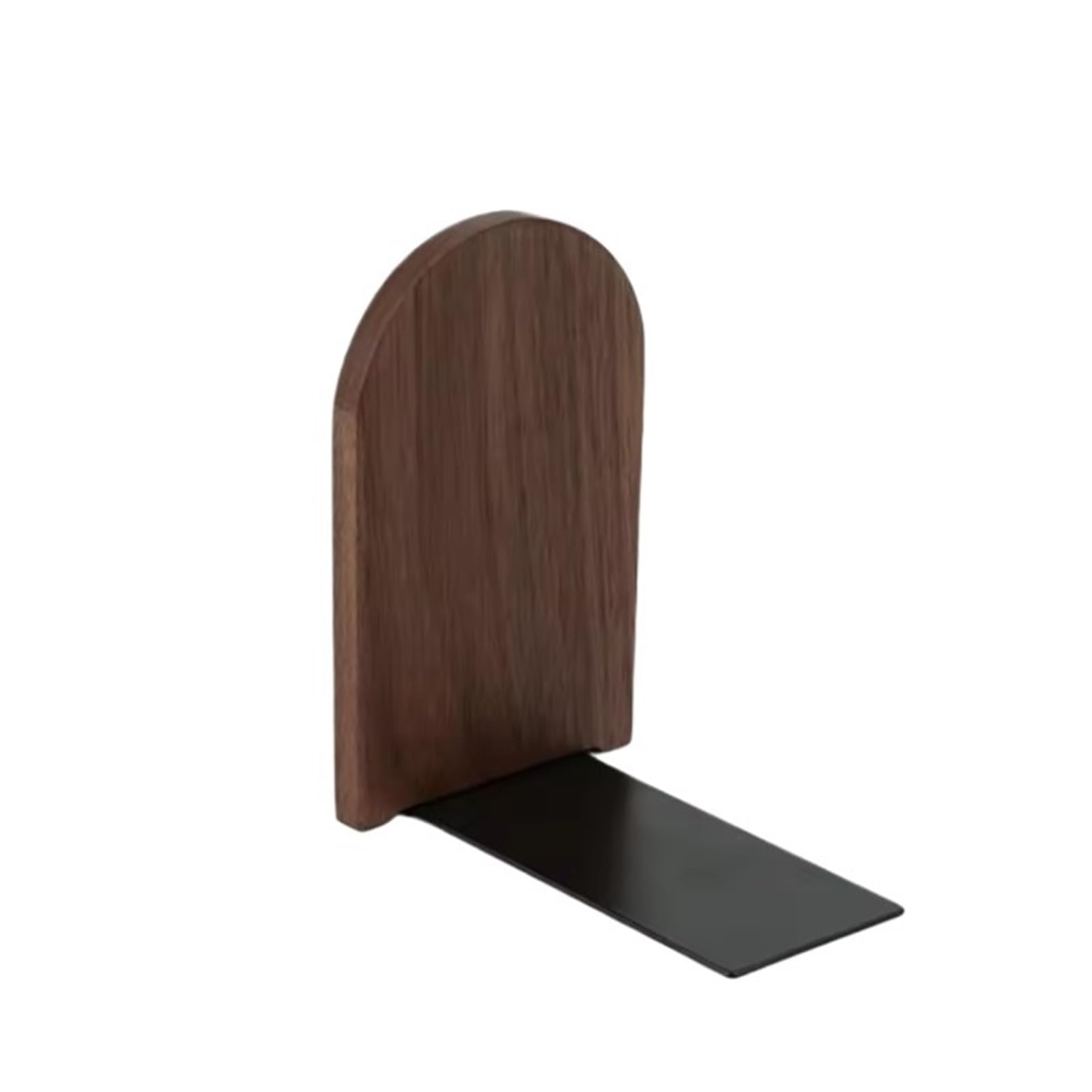 Desktop Bookends 2pcs Wooden Bookend Desktop Organizer Book Storage Student Office Supplies for Home Office School Library(Round)