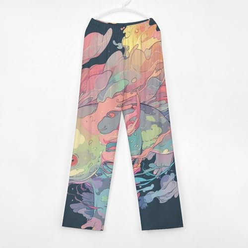 Stylized Rainbow Axolotl (2) Children's Casual Pajamas150CM2