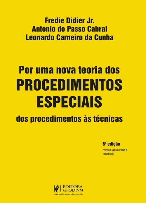 Capa de Por uma Nova Teoria dos Procedimentos Especiais - Dos Procedimentos às Técnicas (2026) Juspodivm