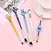 Interstellar Baby Makeup Brushes Set - 5Pcs Creative Stitch Theme Cosmetic Brushes Set, Premium Synthetic Foundation Eyeshades Brush Set Best Gift for Young Girl Women Colorful A