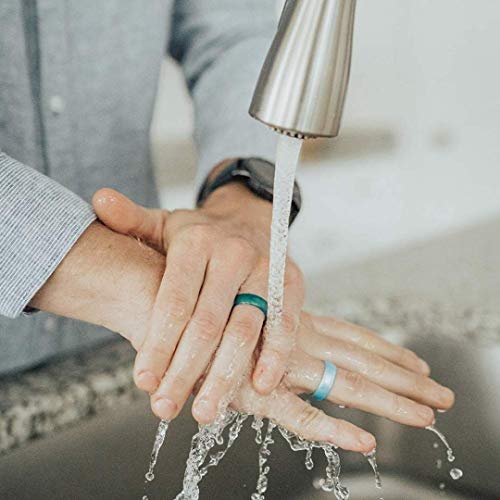 Enso Rings Classic Birthstone Silicone Ring – Unisex Wedding Engagement Band – Comfortable Breathable Band – 6.6mm Wide, 1.75mm Thick4