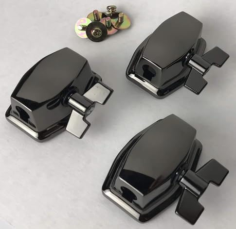 Tom/Floor Tom Leg Bracket ROSS Percussion (3 Pack, Black Nickel)