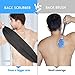Evridwear Exfoliating Back Scrubber with Handles Two Sides for Body Shower Deep Cleans Skin Massages Invigorating Blood Circulation Men Women One Size (Gray)