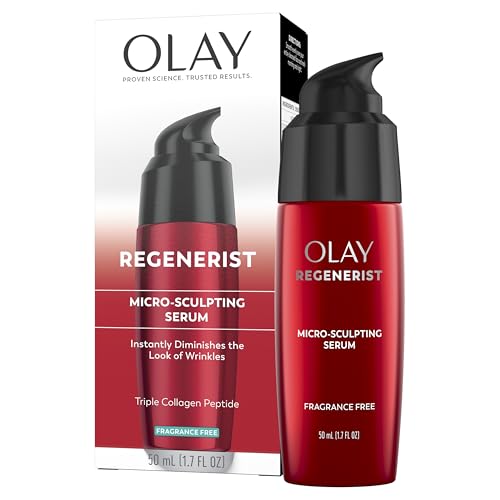 Olay Regenerist Micro Sculpting Serum, Fragrance Free Anti Aging Face Serum for Daily Use, Hydrating and Firming Facial Serum for Smoother Skin and Wrinkle Appearance, Lightweight Formula, 1.7 Fl Oz - image 9