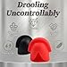 KSOCOEY Invisible Bondage Ball Gag for Sex Games, Open Mouth Silicone Ball, SM Restraints Toys Sex Gag Mouth Plug, Extreme Fetish Adult Play Bondage SM Gag Ball Sex Toys for Woman Men Couples (Red)