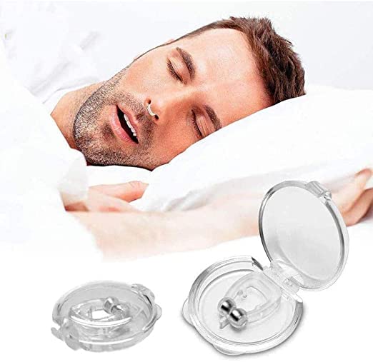 GRANTH ENTERPRISE Anti Snoring Device For Ease Breathing, Silicone Magnetic Nose Clip Relieve Snore Sleeping Aid Devices for Women and Men