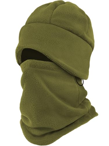 CYPERROCK Winter Beanie Hat Scarf Set with Ear Flaps for Men Women Knit Fleece Lined Skull Cap...
