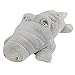 YMQKX 60-120 cm Coccodrillo Sdraiato Sezione Peluche Cuscino Zerbino Peluche Coccodrillo Peluche Giocattolo Cartone Animato Bambole di Peluche Regalo Ragazza per Bambini 90 cm Grigio