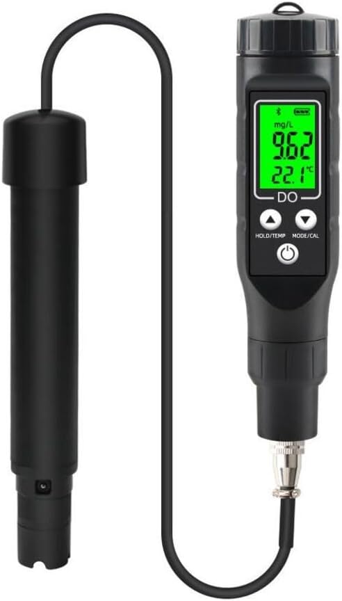 DO9100 Dissolved Oxygen Tester for - Portable DO Meter with Measurement, Cloud Data via App, 1.1m Probe Cable, for