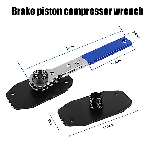 CGEAMDY Ratel remzuiger, remklauw, zuigerspreider, persgereedschap, compressor-remsleutel, kan 360 graden ratelslinger, voor reparatie van de auto - Afbeelding 3