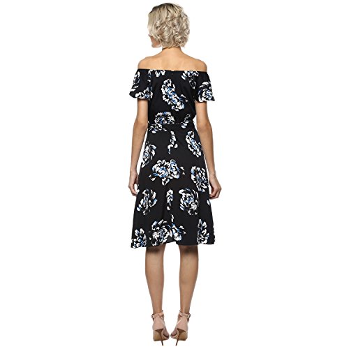 Image of Harpa Off-Shoulder Printed Dresses
