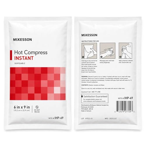 Image of McKesson Instant Hot Packs, Instant Hot Compress, 6 x 9 in | Instant Hot Pack,Sodium Acetate / Water,Disposable,6 X 9 Inch