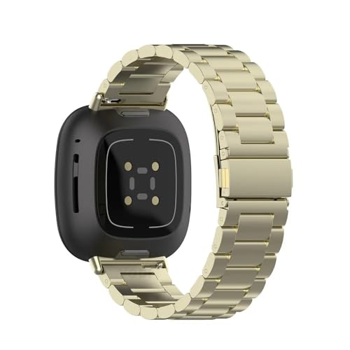 Image of YODI Watch Band Compatible with Fitbit Versa 4 / Fit bit Versa 3 / Fitbit Sense /Sense 2 Band, Soft Replacement Silicone Wristband for Women Flexible Waterproof Sport Watch Strap for Men Large