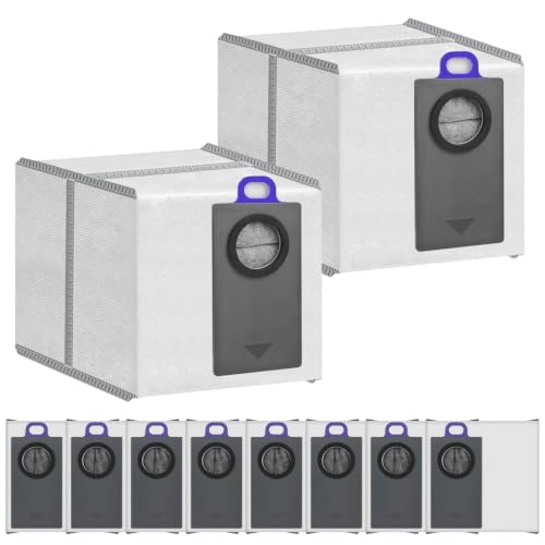 Image of 10 Pack Dust Bags Compatible with Narwal Flow 2, 2.4L Large Capacity | 4-Layer Filtration (2-Layer Non-Woven + 2-Layer Melt-Blown Fiber), Easy-Install Design