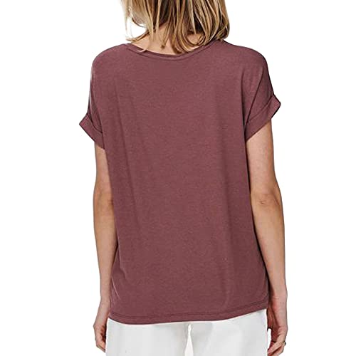 ONLY-Damen-Onlmoster-SS-O-neck-Top-Noos-Jrs-T-Shirt-Essstaebchen-X-Small