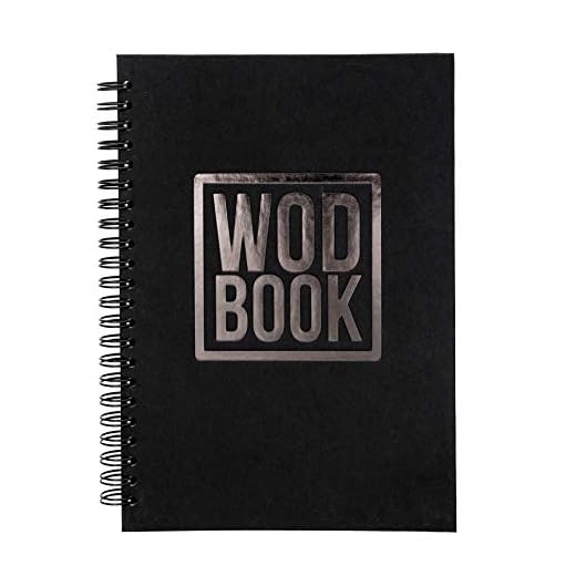 WODBOOK Crossfit Workout Journal – Hard Cover WOD Book – Exercise Planner – Cross Training Tracking Diary – WOD Logbook – 140 Pages (Track 200 WODs + 130 Benchmarks + Personal Records)