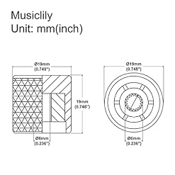 Musiclily Pro Métrique Acier Boutons Potentiomètre Top Flat Barrel Knobs pour Guitare électrique Import Fender… - Les Beatles, Paul McCartney, John Lennon, RIngo Starr, George Harrison Musiclily Pro Métrique Acier Boutons Potentiomètre Top Flat Barrel Knobs pour Guitare électrique Import Fender… – Image 2
