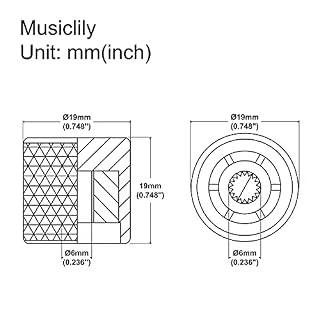 Musiclily Pro Métrique Acier Boutons Potentiomètre Top Flat Barrel Knobs pour Guitare électrique Import Fender… - Les Beatles, Paul McCartney, John Lennon, RIngo Starr, George Harrison Musiclily Pro Métrique Acier Boutons Potentiomètre Top Flat Barrel Knobs pour Guitare électrique Import Fender… – Image 2