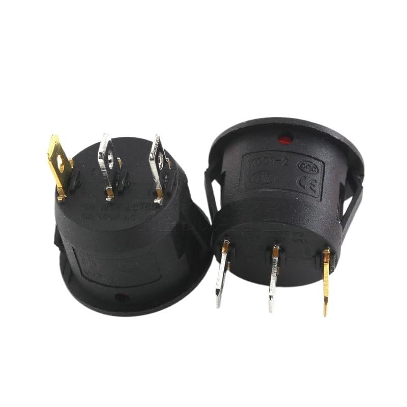 Boat Type Switch KCD1-101 Water Dispenser Electronic Scale Boat-Shaped Rocker Power Button Accessories 2 feet 6A250V(Maroon)