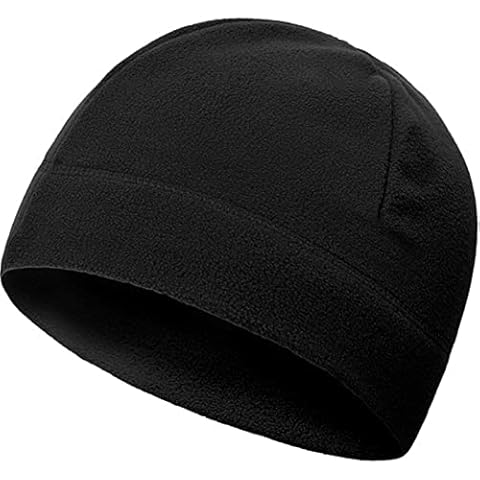 Synthetic Microfleece Red Tactical Polartec Watch Cap Fleece Youth Mens Winter Hat Military Tactical Skull Cap Beanie (Black) Cover