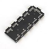 Este concentrador RGB de 10 canales tiene opciones de 12V y 5V, adecuado para la placa base de la computadora de escritorio de PC.