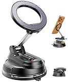 2-IN-1 Detachable Car Phone Holder for MagSafe[2800gf Strong Magnet & 89+LBS Suction Base]Vacuum Magnetic Phone Holders for Your Car, 360° Adjustable for iPhone 17-12 Pro Max Plus Air, Car Accessories