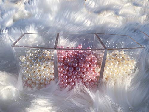 image for JC MAN Art Faux Pearls 2200-Pcs Loose Beads no Hole (8mm,Ivory) for Ma