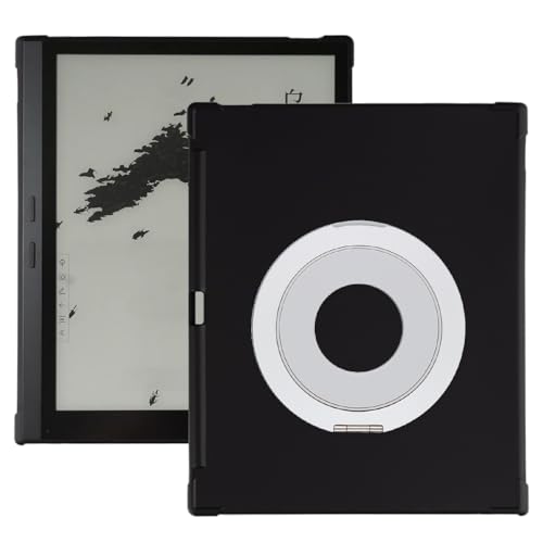 Coque iReader Smart X3 2024 housse noire et argent avec support de bureau intégré