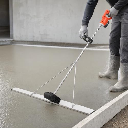 CNCEST Cordless Battery Screed with 5 ft Board
