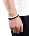FUNRUN JEWELRY 6PCS Bead Bracelets set for Men Women Natural Stone Mala Bracelet Adjustable