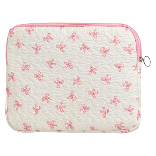 Funda para Laptop 13 Pulgadas con Diseño de Moño Rosada miniatura 1
