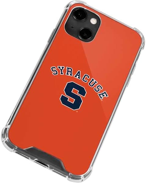 Skinit Clear Phone Case Compatible with iPhone 14 - Officially Licensed Syracuse University S Orange Design