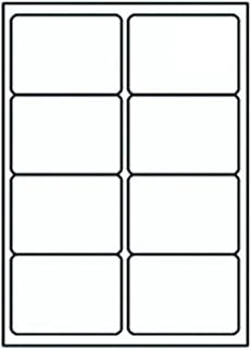 EJRange 8 Labels per A4 Sheet, 100 Sheets 800 Labels Total, Self Adhesive Address Mailing Printer Labels–Compatible with Inkjet and Laser Printers – Printable Sticky Sheet Labels