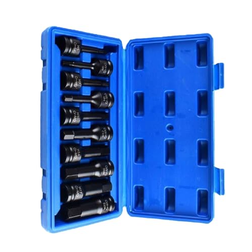 Industrial H Styles - Llave neumática de impacto de 1/2 pulgada, incluye broca de acero de alta resistencia H5 H6 H8 H 10 H12 H14 H17 H19