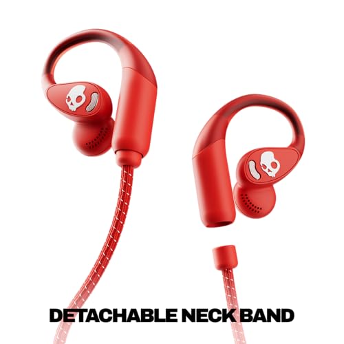 Image of Skullcandy Push 540 Open Wireless Open-Ear Bluetooth Earbuds, Headphones, Sweat and Water Resistant, 42 Hours Battery, Detachable Neckband, Secure Fit, Microphone for iPhone Android - Plasma