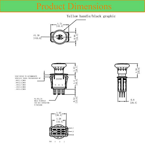 Interruptor de toma de fuerza compatible con Toro Exmark 116-0124 repuesto de 8 terminales 7