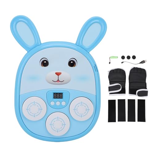 Machine de boxe musicale pour enfant robuste et sûre avec cible murale lapin - 6
