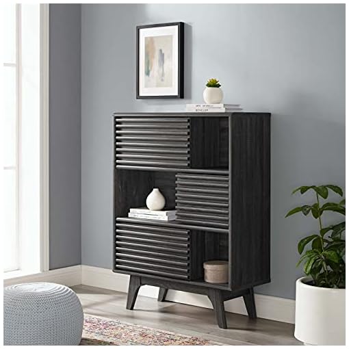 Modway Render Mid-Century Modern Two-Tier Display Stand