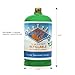 Flame King Refillable 1LB Empty Propane Cylinder Tank - Reusable - Safe and Legal Refill Option - DOT Compliant-16.4 oz (2-Pack), green (YSN164-2)